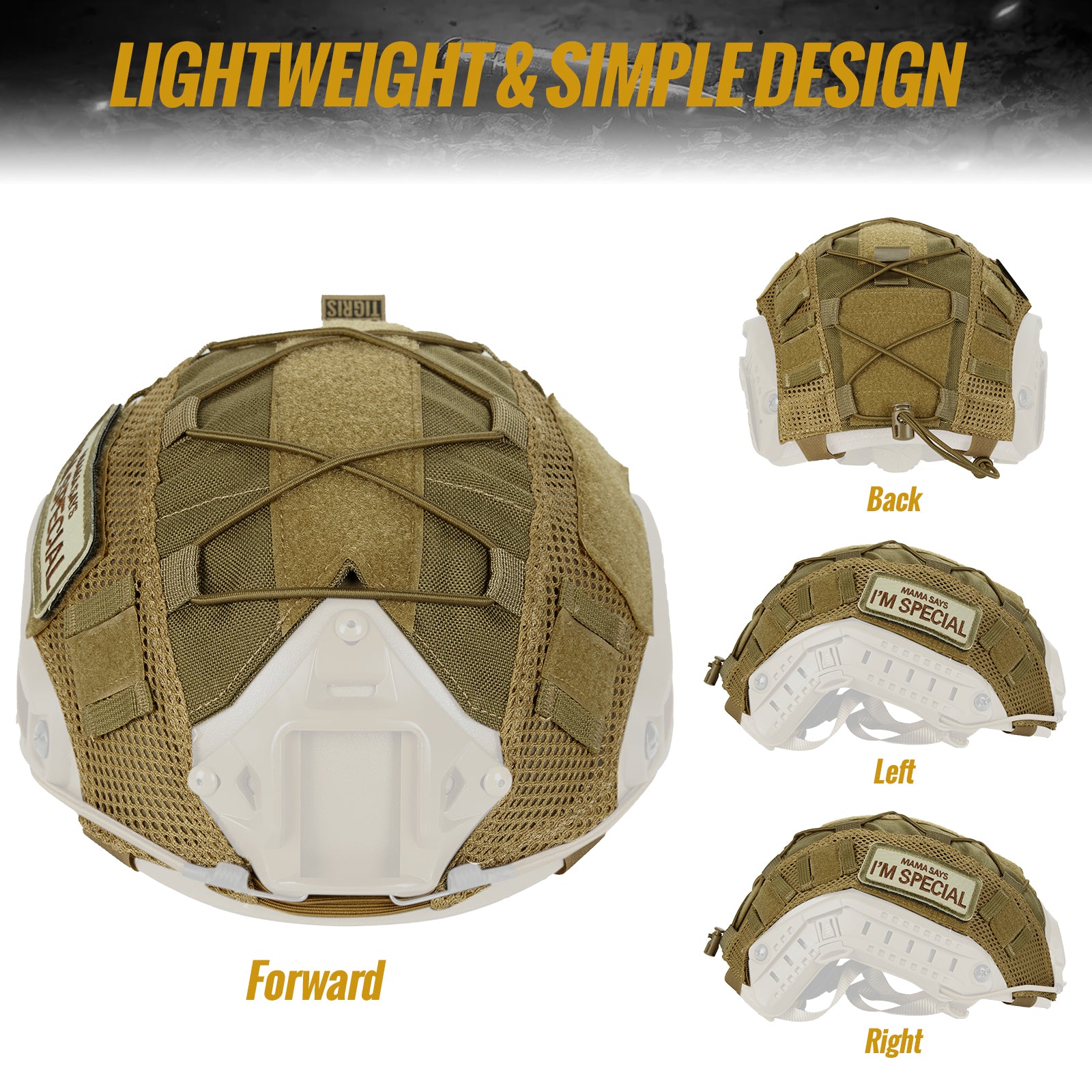 Tactical Helmet Cover 06 with Patch set